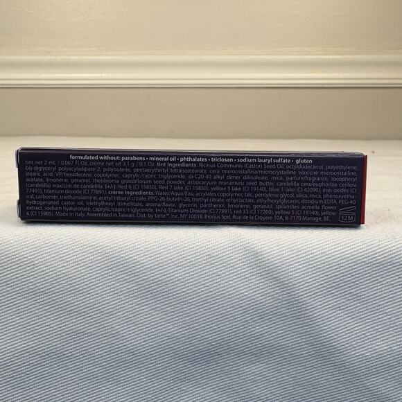 Tarte Amazonian Butter Double-Ended Lip Tint & Creme - Classic Crimson Red- NIB - Picture 3 of 5